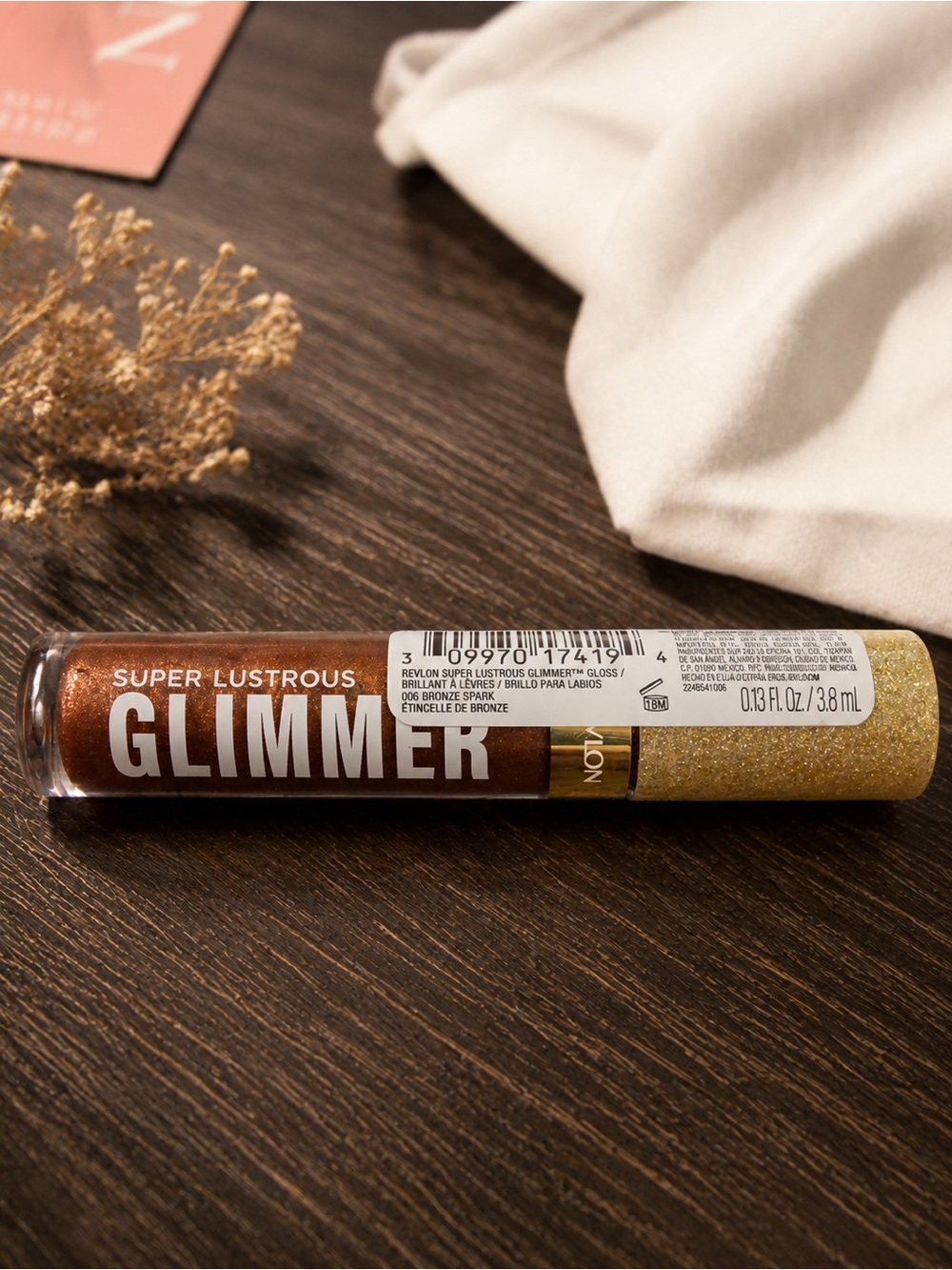 Revlon Glimmer Super Lustrous Lip Gloss - Bronze with Gold Cap